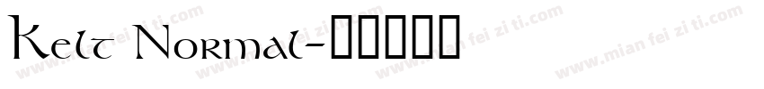 Kelt Normal字体转换